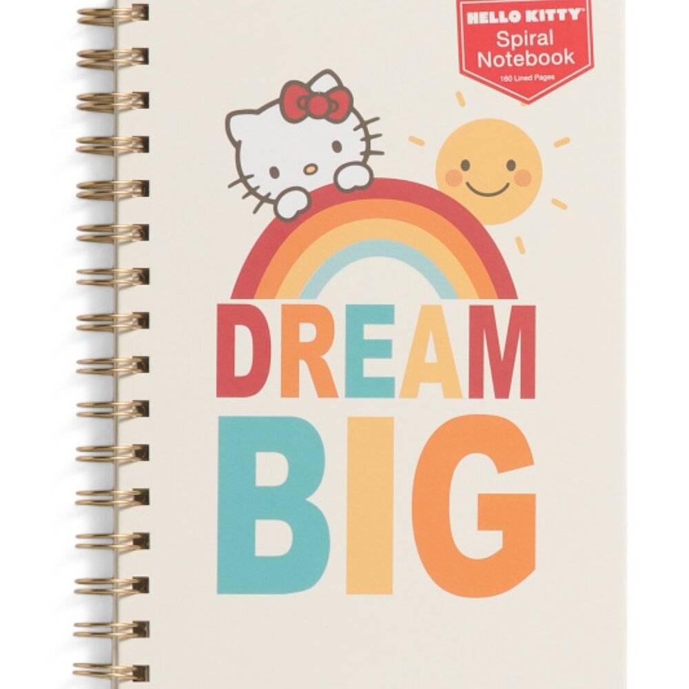 HELLO KITTY Rainbow Dream Spiral Notebook - Picture 1 of 1